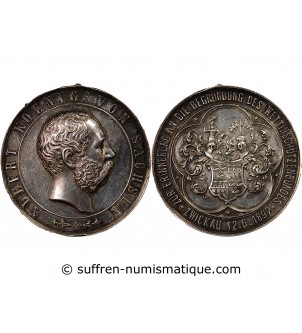 ALLEMAGNE, SAXE, ALBERT - MEDAILLE ARGENT 1892
