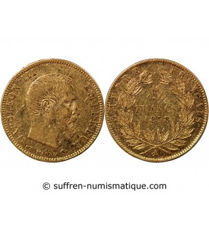 NAPOLEON III - 5 FRANCS OR 1858 A PARIS