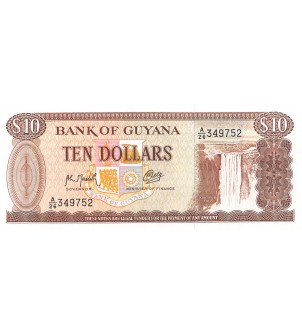 GUYANA - 10 DOLLARS 1992 - NEUF 2