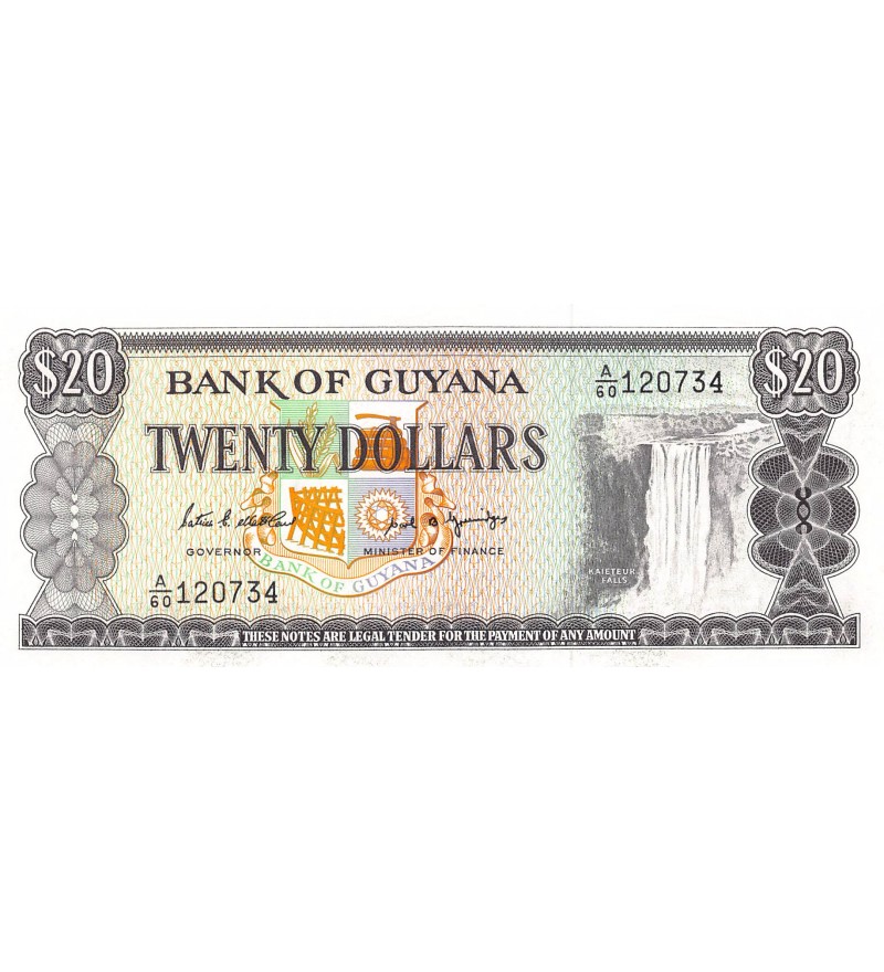 GUYANA - 20 DOLLARS 1989 - NEUF