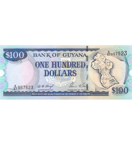 GUYANA - 100 DOLLARS 1999 - P.NEUF