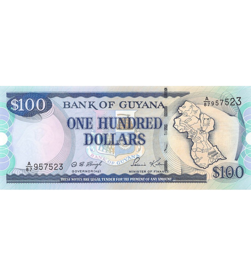 GUYANA - 100 DOLLARS 1999 - P.NEUF