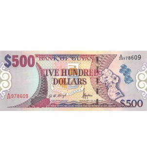GUYANA - 500 DOLLARS 2002 - NEUF 2