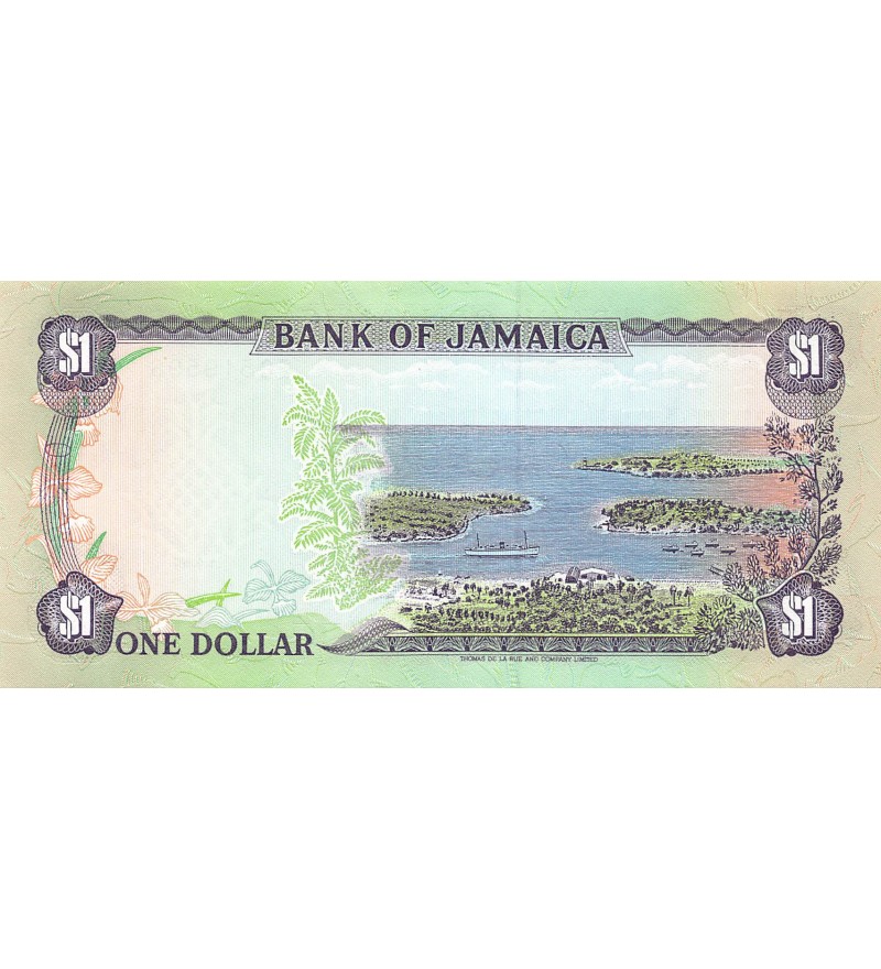 JAMAIQUE, SIR ALEXANDER BUSTAMANTE - 1 DOLLAR 1990 - P.NEUF