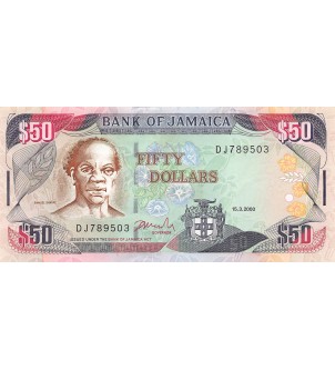 JAMAIQUE, SAMUEL SHARPE - 50 DOLLARS 2000 - P.NEUF 2