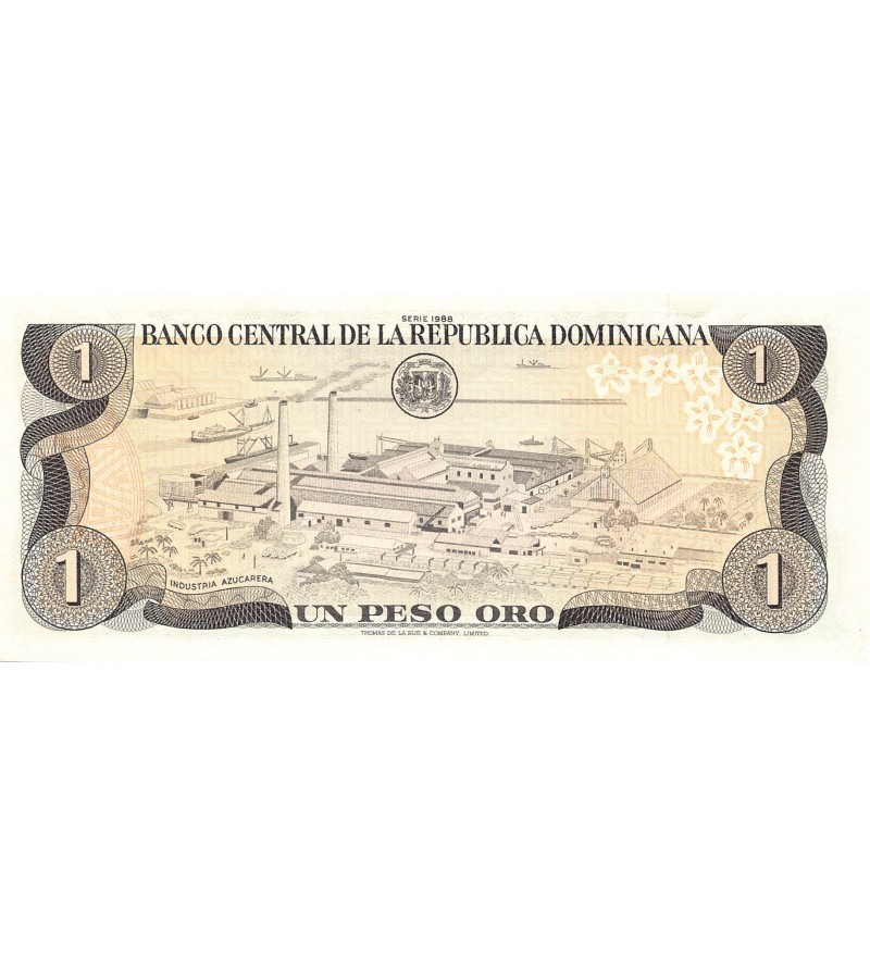 REPUBLIQUE DOMINICAINE, J.P. DUARTE - 1 PESO ORO 1988 - P.NEUF