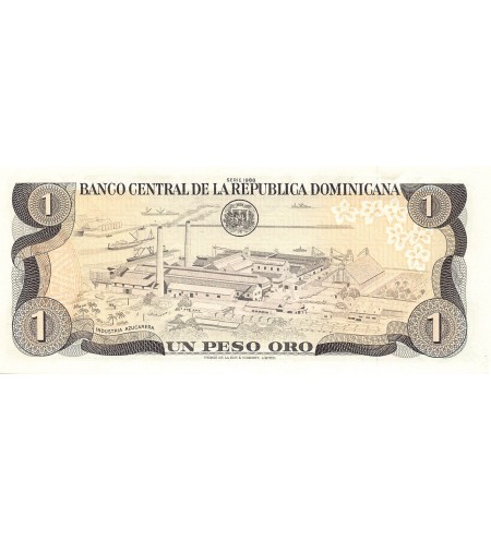 REPUBLIQUE DOMINICAINE, J.P. DUARTE - 1 PESO ORO 1988 - P.NEUF
