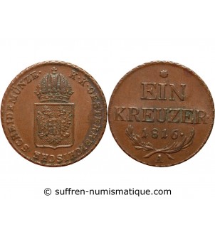 AUTRICHE - FRANCOIS Ier 1 KREUZER 1816 A