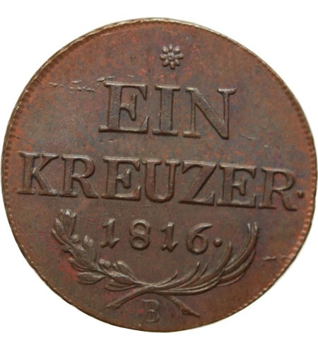 AUTRICHE - FRANCOIS Ier 1 KREUZER 1816 B