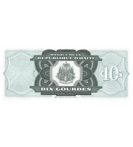 HAITI - 10 GOURDES 1991 - P.NEUF