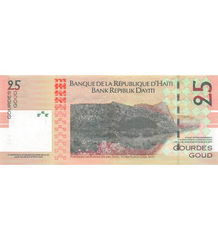 HAITI, NICOLAS GEFFRARD - 25 GOURDES 2004 - P.NEUF