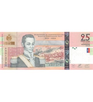 HAITI, NICOLAS GEFFRARD - 25 GOURDES 2004 - P.NEUF 2