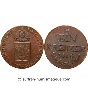 AUTRICHE - FRANCOIS Ier 1 KREUZER 1816 B