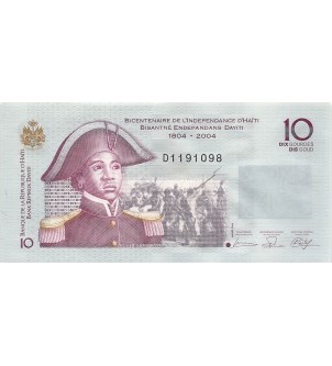 HAITI, SANITE BELAIR - 10 GOURDES 2006 - P.NEUF 2