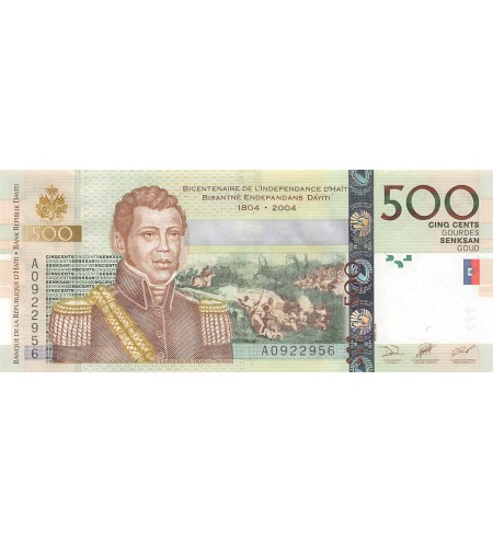 HAITI, ALEXANDRE PETION - 500 GOURDES 2004 - P.NEUF