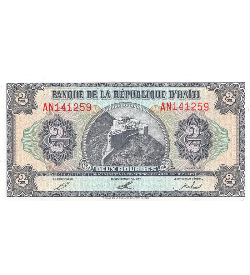 HAITI - 2 GOURDES 1992 - NEUF