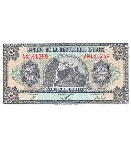 HAITI - 2 GOURDES 1992 - NEUF