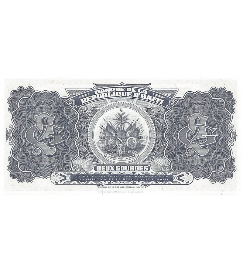 HAITI - 2 GOURDES 1992 - NEUF