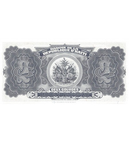 HAITI - 2 GOURDES 1992 - NEUF