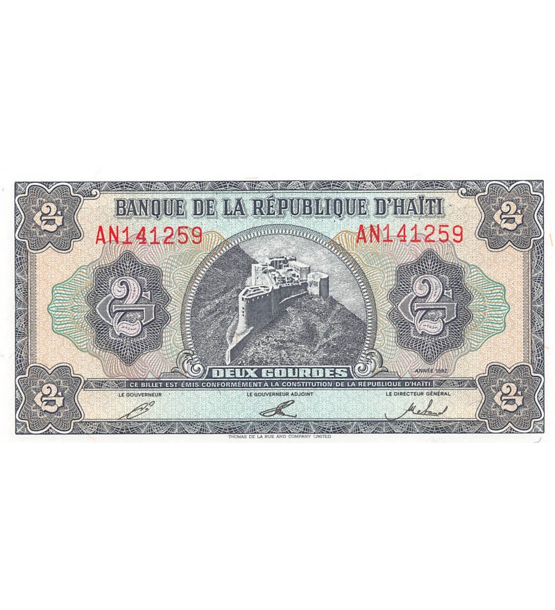 HAITI - 2 GOURDES 1992 - NEUF