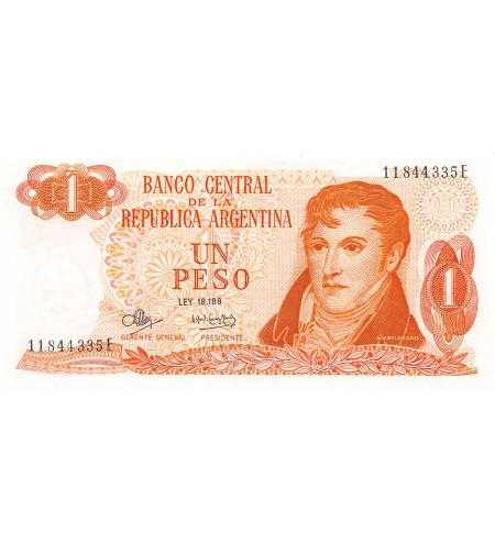 ARGENTINE, GENERAL BELGRANO - 1 PESO 1970 / 1973 - P.NEUF