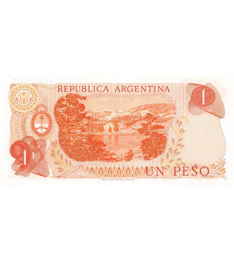 ARGENTINE, GENERAL BELGRANO - 1 PESO 1970 / 1973 - P.NEUF