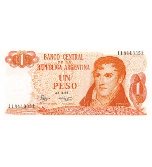 ARGENTINE, GENERAL BELGRANO - 1 PESO 1970 / 1973 - P.NEUF 2