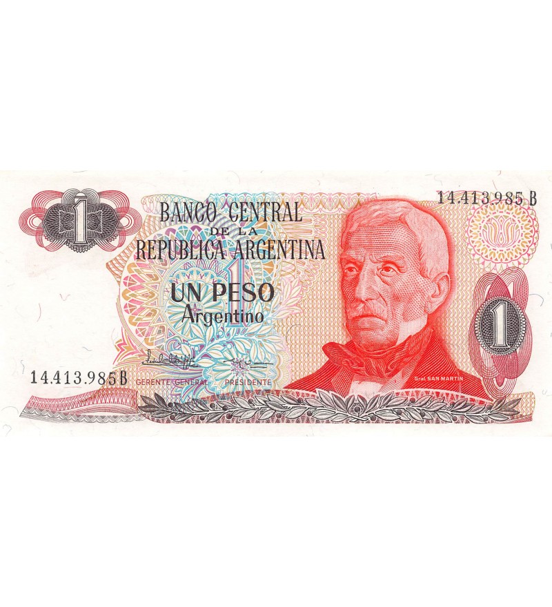 ARGENTINE, GENERAL SAN MARTIN - 1 PESO 1983 / 1984 - P.NEUF
