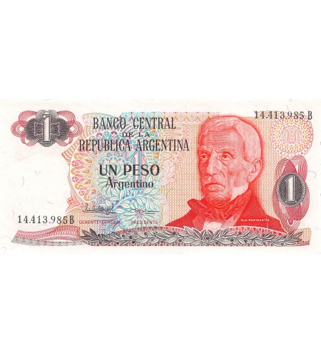 ARGENTINE, GENERAL SAN MARTIN - 1 PESO 1983 / 1984 - P.NEUF