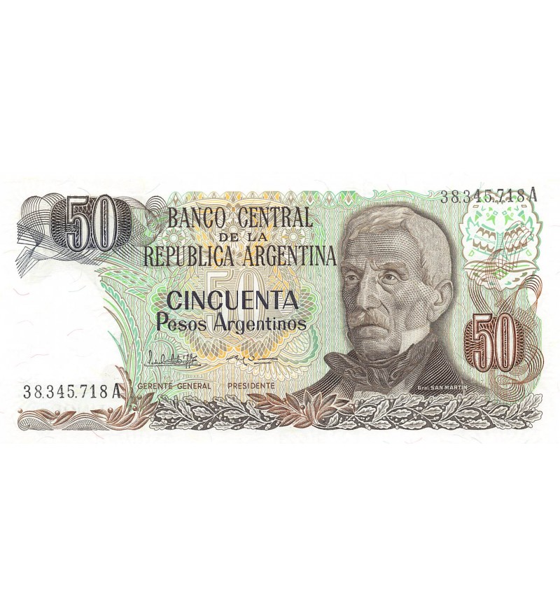 ARGENTINE, GENERAL SAN MARTIN - 50 PESOS 1983 / 1984 - P.NEUF