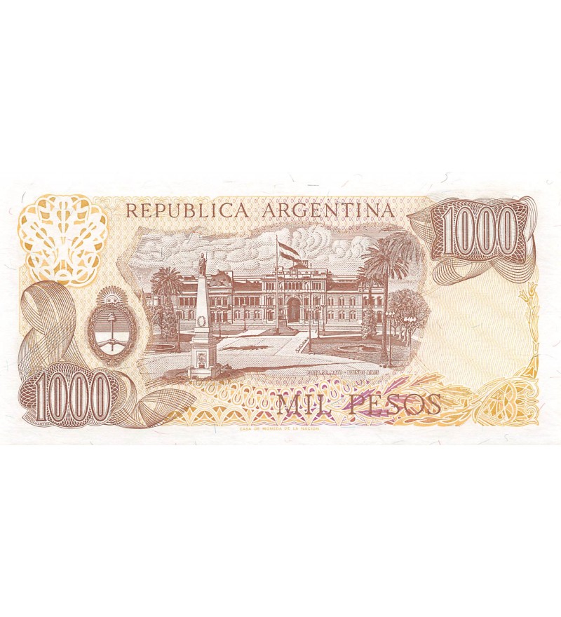 ARGENTINE, GENERAL SAN MARTIN - 1000 PESOS 1976 / 1983 - P.NEUF