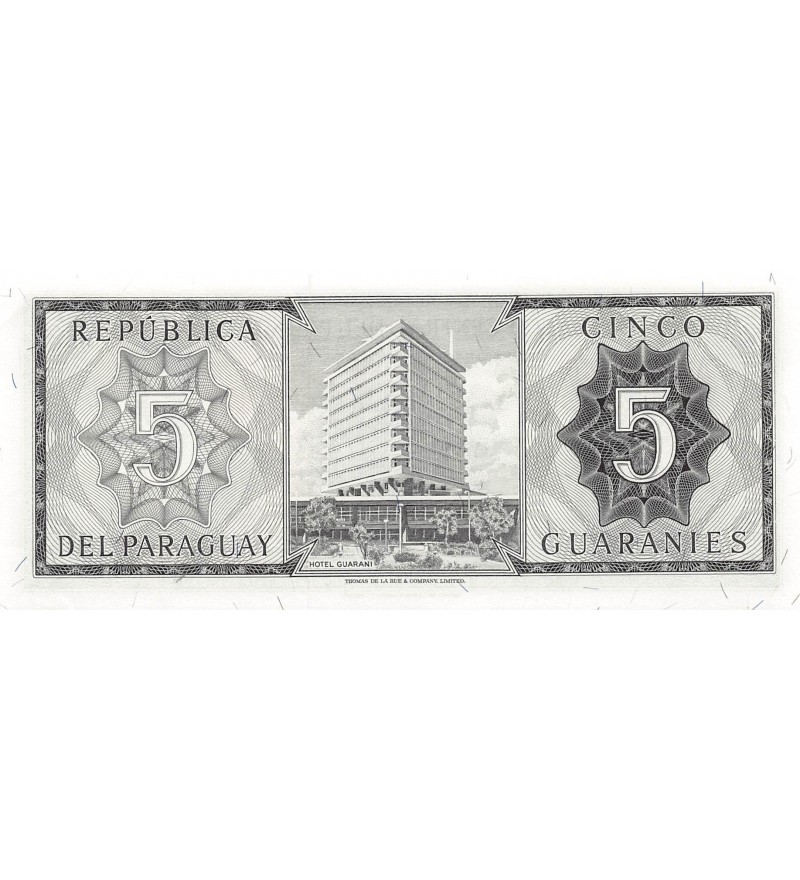 PARAGUAY - 5 GUARANIES LOI DE 1952 - NEUF