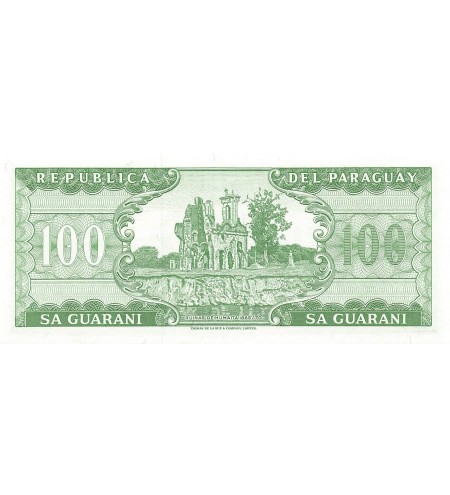 PARAGUAY, GENERAL JOSE E. DIAZ - 100 GUARANIES LOI DE 1952 - P.NEUF