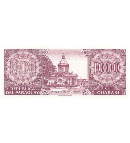 PARAGUAY, SOLANO LOPEZ - 1000 GUARANIES LOI DE 1952 - P.NEUF