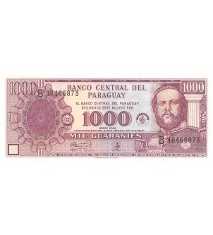 PARAGUAY, SOLANO LOPEZ - 1000 GUARANIES LOI DE 1952 - P.NEUF 2