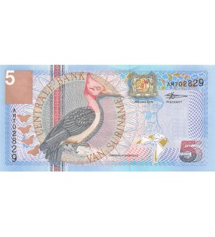 SURINAME - 5 GULDEN 2000 - P.NEUF 2