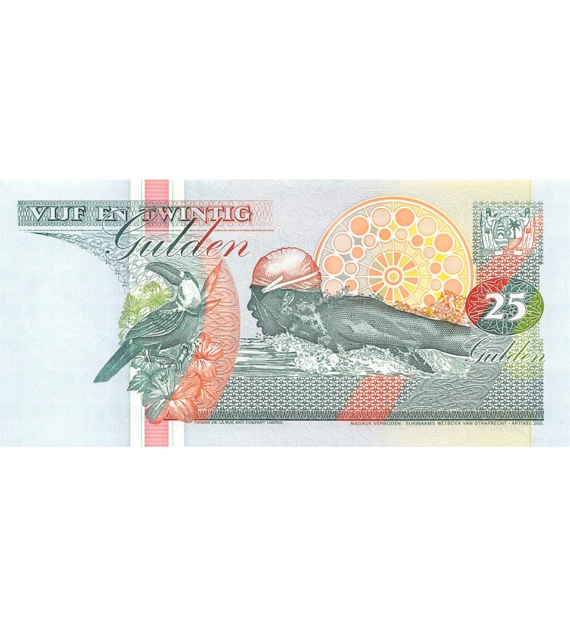 SURINAME - 25 GULDEN 1998 - P.NEUF