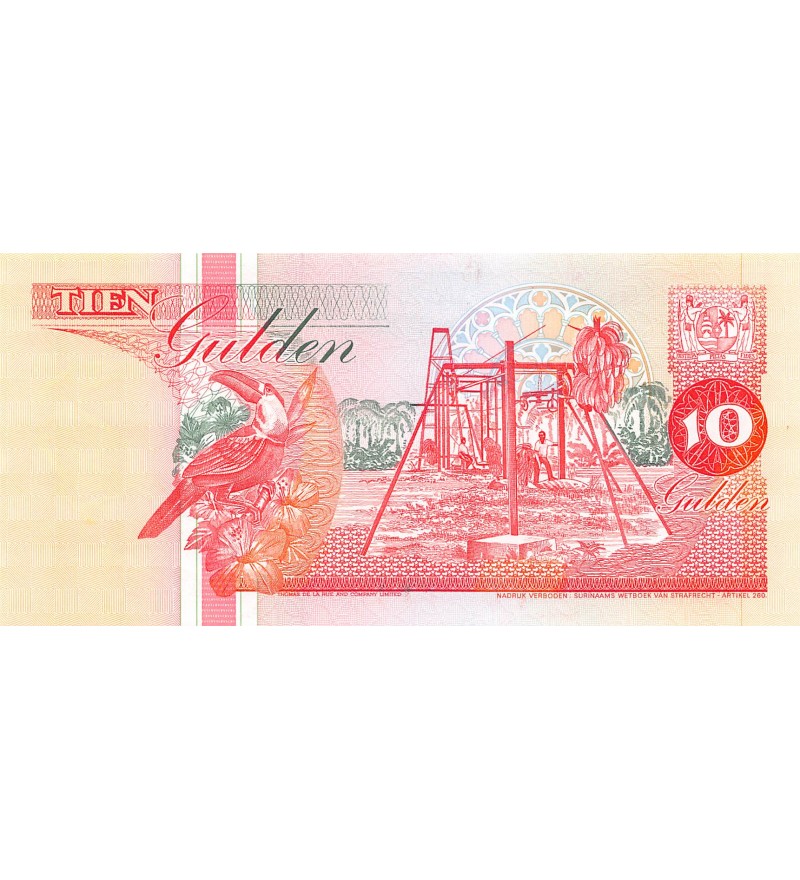 SURINAME - 10 GULDEN 1998 - NEUF