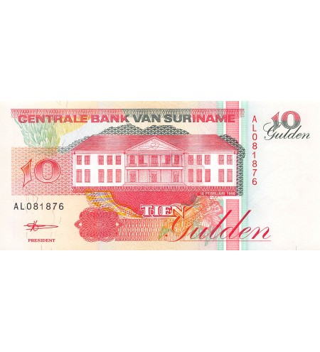 SURINAME - 10 GULDEN 1998 - NEUF