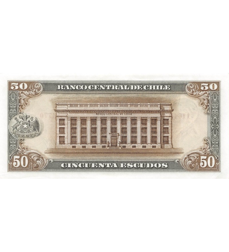CHILI, A. ALESSANDRI - 50 ESCUDOS - SPL