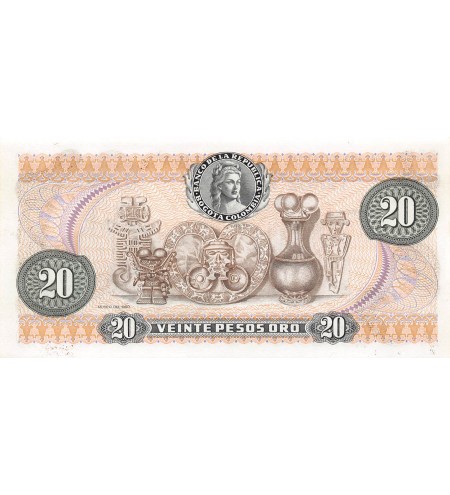 COLOMBIE, CALDAS - 20 PESOS ORO 1982 - P.NEUF