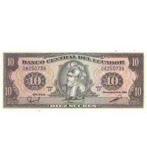 EQUATEUR, ANTONIO JOSE DE SUCRE - 5 SUCRES 1988 - P.NEUF 2