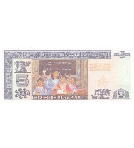 GUATEMALA, GENERAL BARRIOS - 5 QUETZALES 2003 - P.NEUF