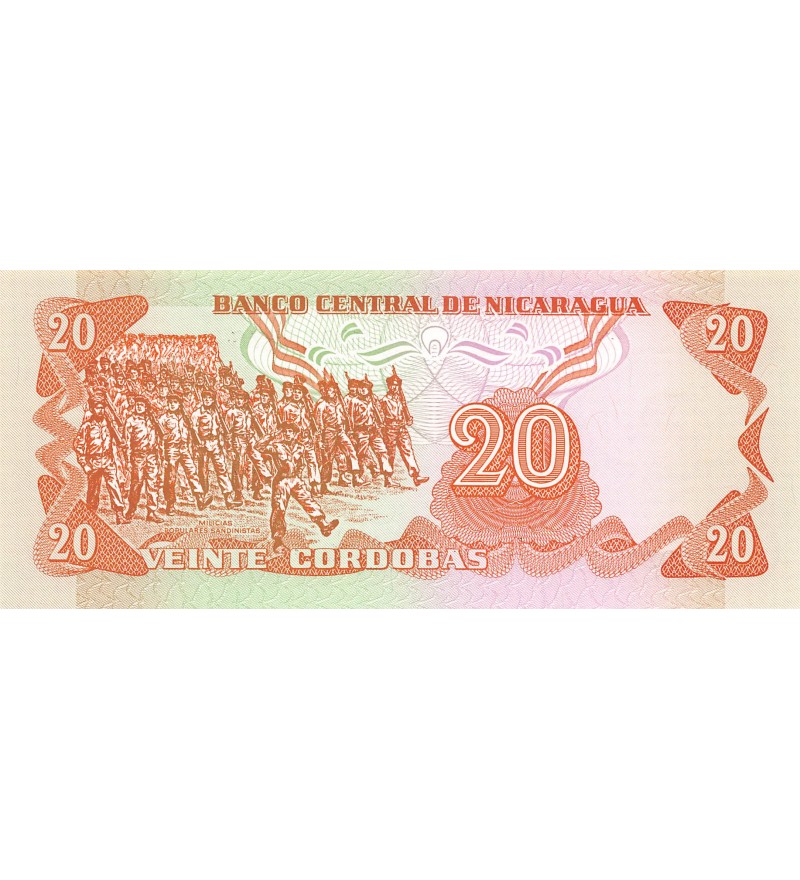 NICARAGUA, COMMANDANTE ORDONEZ - 20 CORDOBAS 1979 - NEUF