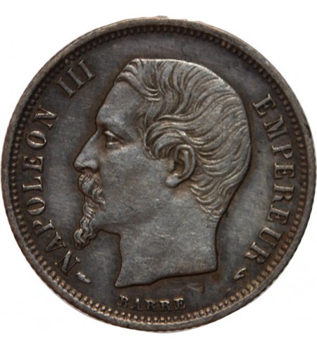 NAPOLEON III - 50 CENTIMES ARGENT 1853 A PARIS