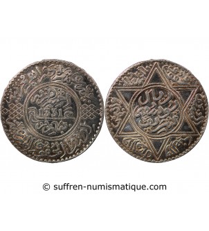 MAROC, YOUSSEF - 10 DIRHAMS ARGENT 1331 (1913)