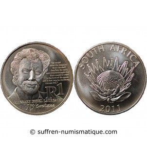 AFRIQUE DU SUD, JOHN MAXWELL COETZEE -  1 RAND ARGENT 2011