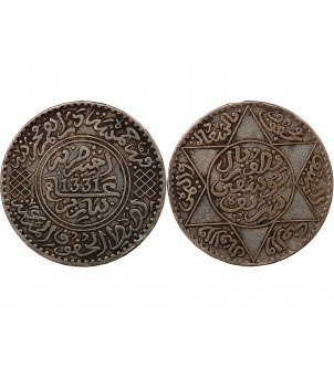 MAROC, YOUSSEF - 5 DIRHAMS ARGENT 1331 (1913) 2