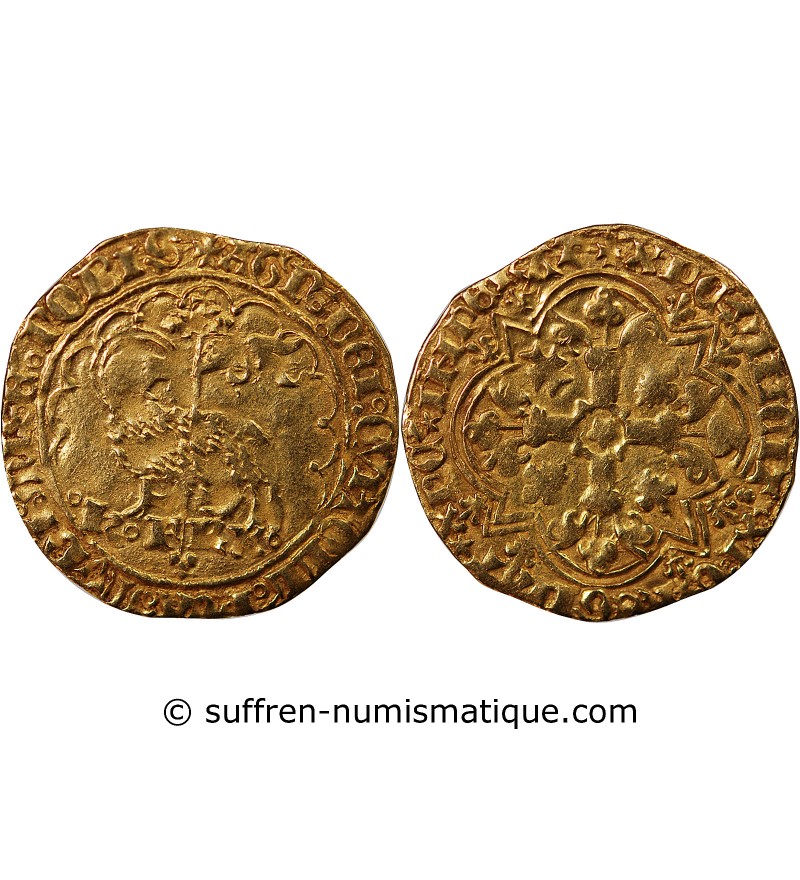 CHARLES VI﻿ LE FOU - AGNEL D'OR﻿ MONTPELLIER 1380 / 1422