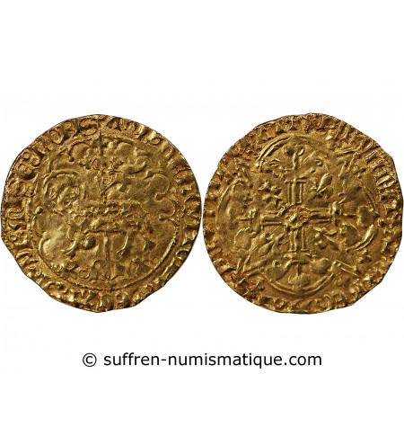 CHARLES VI﻿ LE FOU - AGNEL D'OR﻿ MONTPELLIER 1380 / 1422